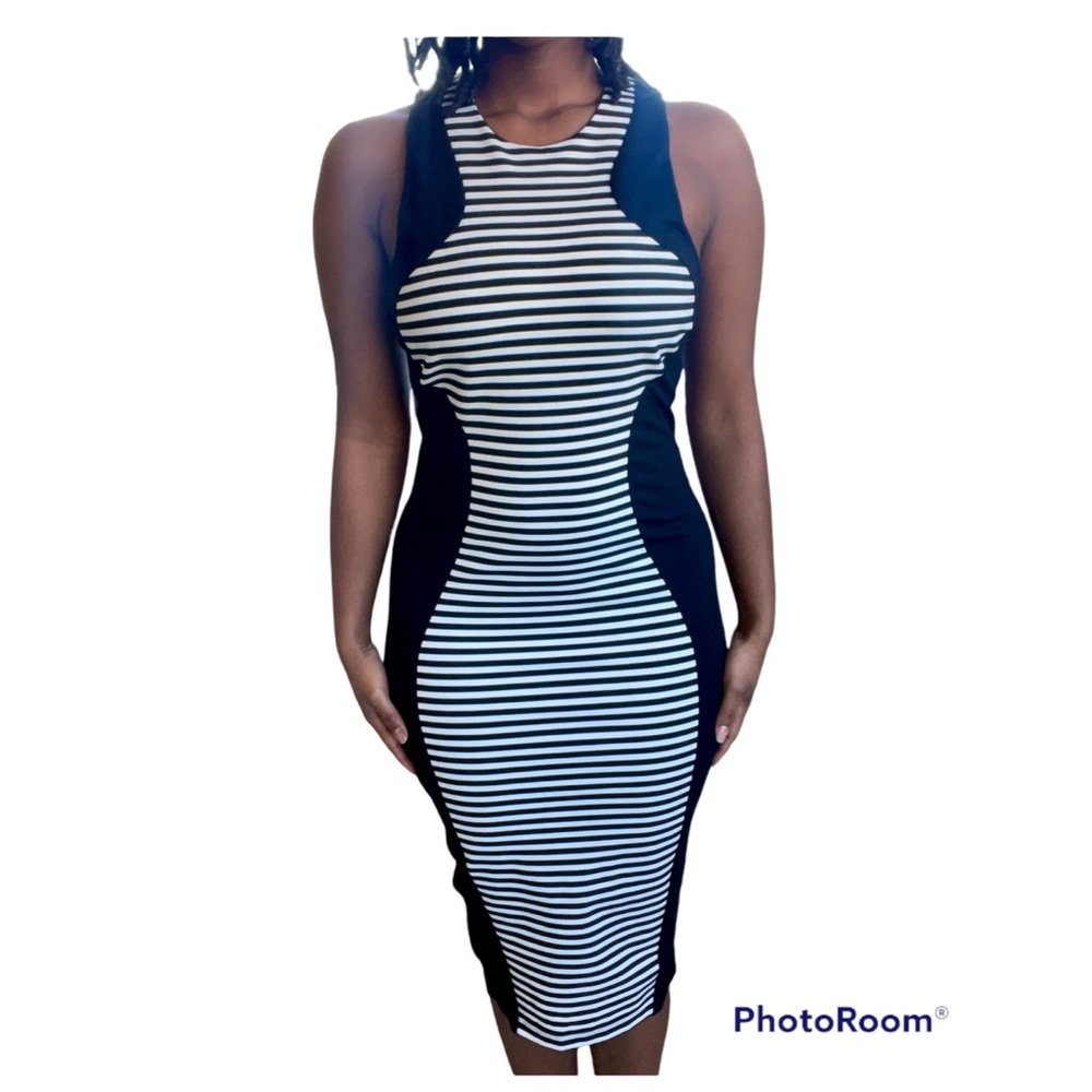 Felicity & Coco Striped Hourglass Dress
